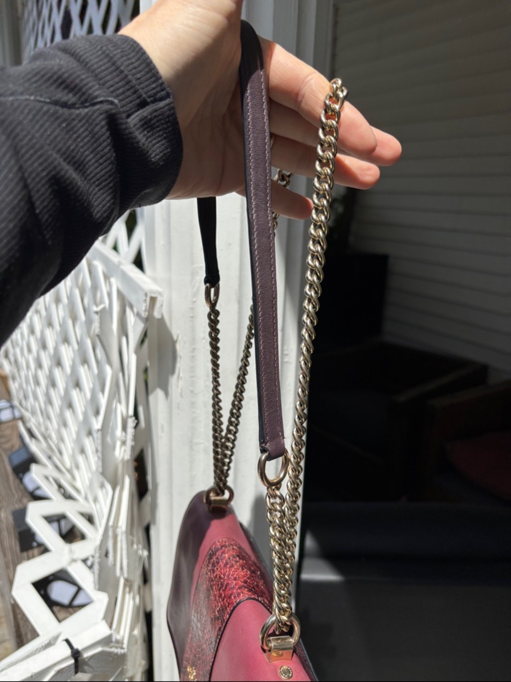 Coach Klare snake print red & brown - Picture 12 of 12